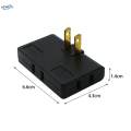 3 Way Outlet Extender Portable 2 Prong Swivel Plug Outlet for Home Household. 