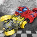 ABS Four-wheel Double-sided Drive Inertial Toy Car Stunt Collision Rotate Twisting Off-road Vehicle Kids Toys Model Car for Gift. 