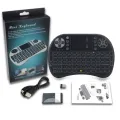 I8-B Backlit Mini Keyboard With Touchpad Mouse - Enjoy Wireless Convenience With Rechargeable Backlit Keyboard - Perfect For Gaming And Office Use.