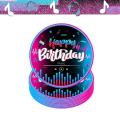 Tik Music Birthday Party Decorations Kids Paper Tableware Tablecloth Baby Shower Supplies Paper Plates Cups Balloons Set Decor. 