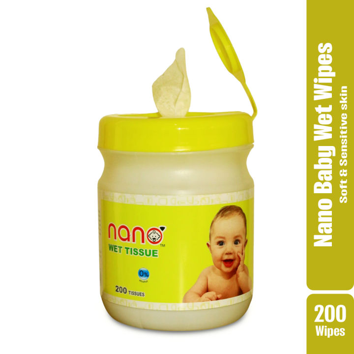 Nano Baby Wet Tissue for Babies - 200pcs