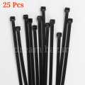 PLASTIC NYLON CABLE TIE LOCK 6" (25 Pcs). 