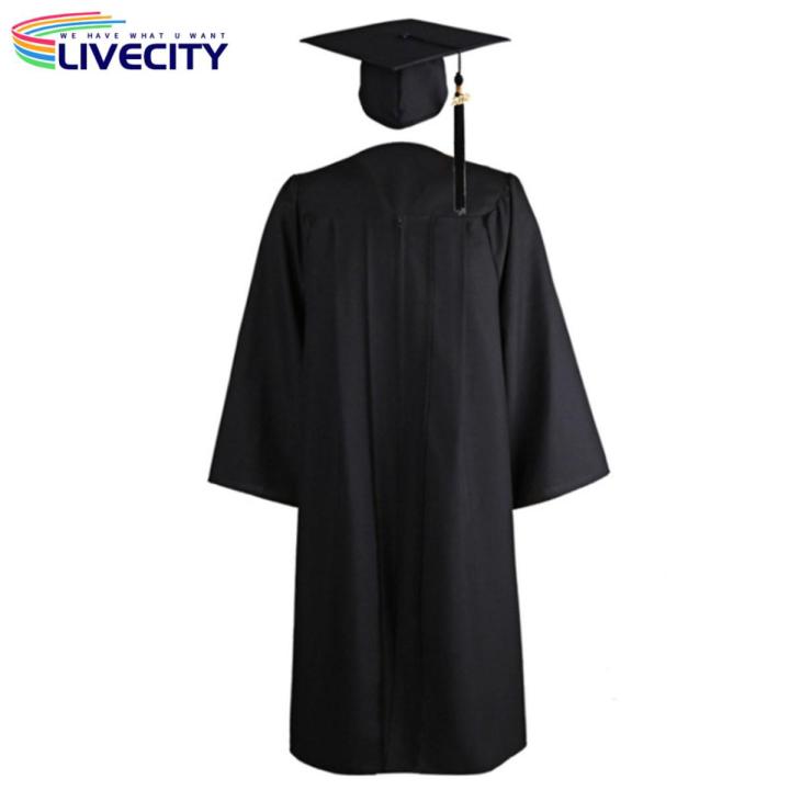 Study Robe Academic Robe Set Pure Colors Lightweight Academic Gown Set | Daraz.com.bd