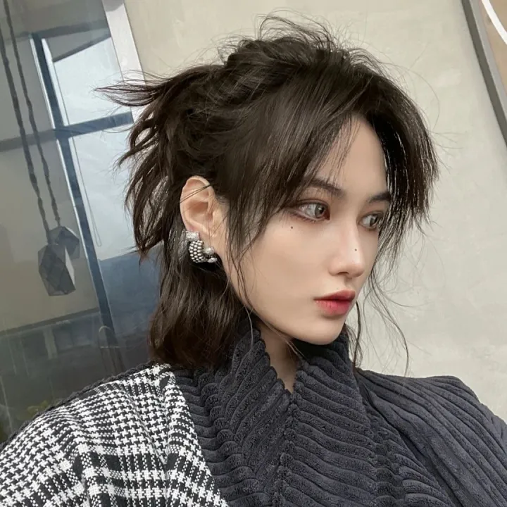 Warrior%20Head%20Wig%20Men's%20Japanese%20Handsome%20Unisex%20Style%20Anchovy%20Head%20Internet%20Celebrity%20Natural%20Wolf%20Tail%20Unisex%20Whole%20Head%20Cover%20-%20Image%204