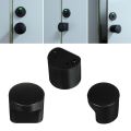 2PCS Partition Door Black Bathroom Handle Partition Handle Knob Plastic. 