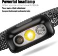 Led Headlamp,Headband Flashlight 3 Modes Waterproof Motion Sensor Lamp for Outdoor Camping Hiking Cycling Fishing Running Repairing.