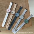 NAIDU Niche Color-block Disc Silicone Band Watch Women's Student Simple Small Fresh and Casual Mori College Style.