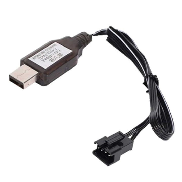 7.4v%203.7V%20x2%20SM4P%20Li-ion%20Battery%20Reverse%20Charging%20Adapter%20Electric%20Toy%20Car%20E561%20Excavator%20Charger%20USB%20Cable%20-%20Image%203