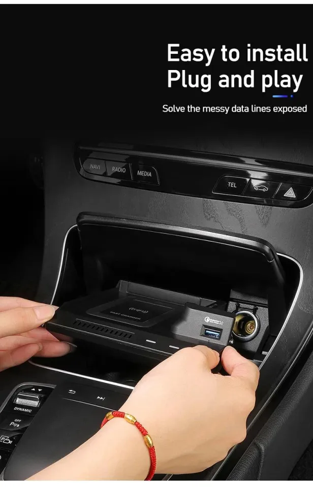 Car Wireless Charger For Mercedes-Benz W205 C43 C63 AMG GLC43