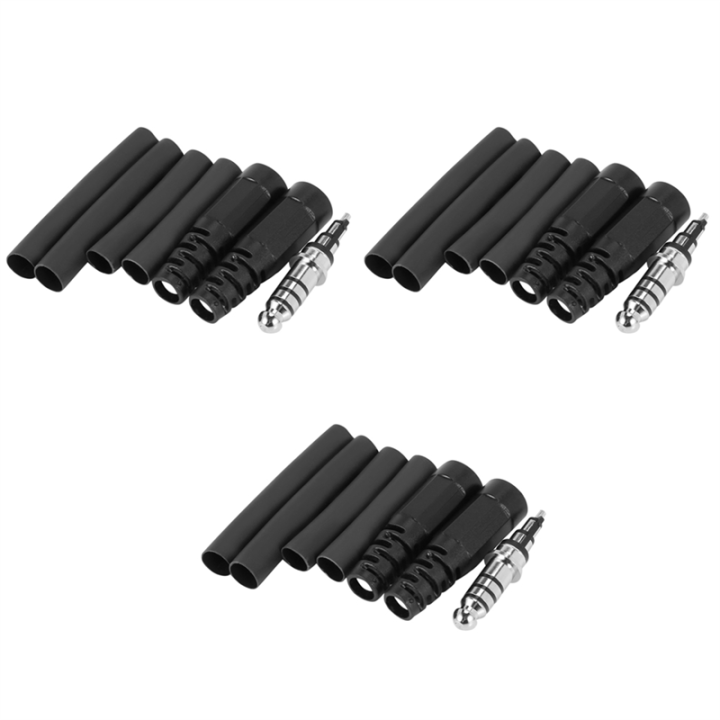 3X Replacement Helicopter Plug Headset Adapter U-174 / U Type A Solder for Helicopter Headset