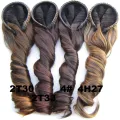 Similler Long Wavy Ombre Synthetic Hair Half Wigs For Women Heat Resistant Fiber Afro 18 Style For Available Mix Colors Ombre. 