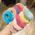 1 pair rubber hair band for Women- Fluffy Hair band. 