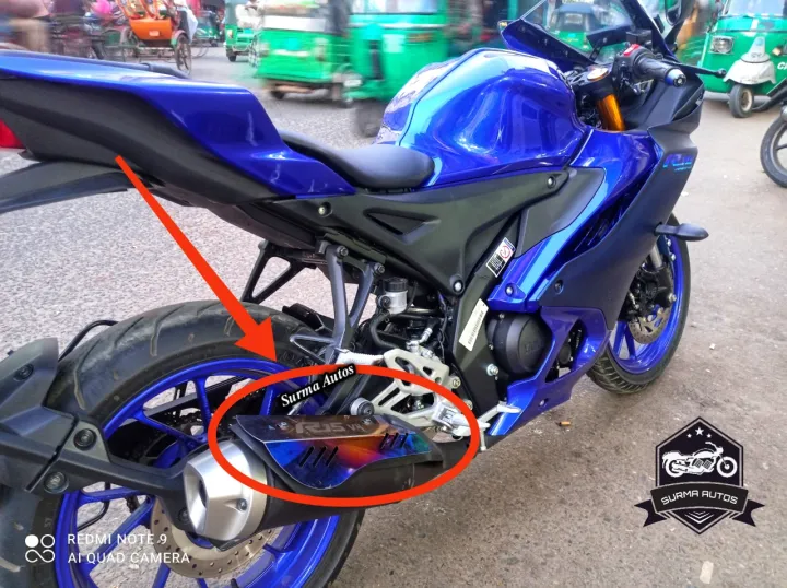 YAMAHA%20R15M%20/%20R15%20V4%20Motorcycle%20Exhaust%20Muffler%20Pipe%20Heat%20Shield%20Guard%20Cover%20Protector%20or%20Silencer%20Cover%20-%20Image%208