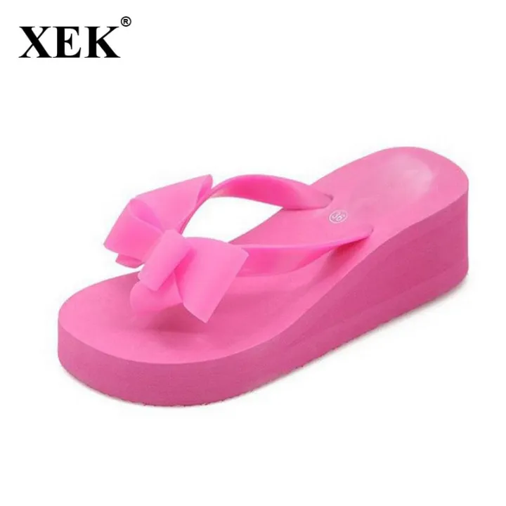 XEK%20New%20Fashion%20Summer%20Women%20Platform%20High%20Heel%20Flip%20Flops%20Beach%20Sandals%20Bowknot%20Slippers%20Women%20Shoes%20Size36-40%20For%20Choice%20WFQ61%20-%20Image%203
