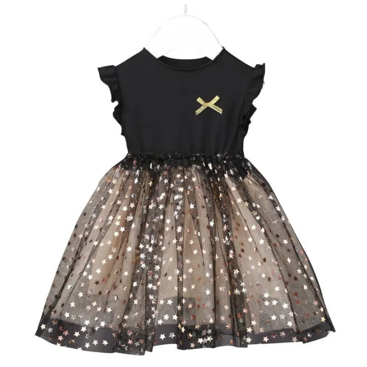 Girl's%20summer%20dress,%20Korean%20version,%20girl's%20cotton%20fluffy%20skirt,%20super%20immortal%20and%20foreign%20star%20mesh%20new%20princess%20skirt%20-%20Image%205