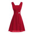New In Summer Dresses For Women Elegant Formal Wedding Bridesmaid High-waist Party Ball Prom Gown Cocktail Dress robe femme été.