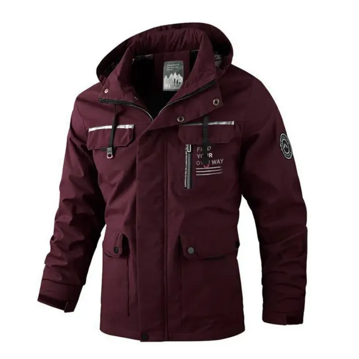 Men%20Jacket%20Coat%20Stylish%20Windbreaker%20Jacket%20with%20Hood%20Multiple%20Pockets%20Waterproof%20Design%20for%20Men's%20Winter%20Coat%20Multi-pocket%20Men%20-%20Image%205