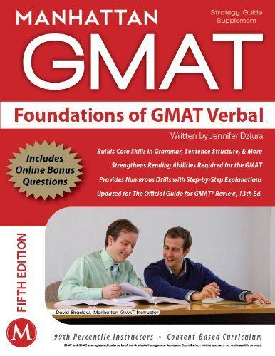 Foundations of GMAT Verbal, 5th Edition by Manhattan Prep