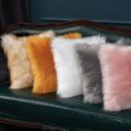 Fur Cushion Cover 1pc Fluffy Fur Rug Soft Plush Throw Pillow Cover Faux Fur Pillowcase (45x45cm, 1pc). 