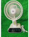 DP-7624 Rechargeable fan with 3-mode LED sensor light - 32x16 cm, Battery: 3000mAh (GH : 178).