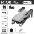 FLH M108 Plus RC Touch Big Display Rechargable Remot 2K Resolution Camera High Power 8000 Mah battery 30 Minits Flying Times New Drone. 
