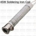 45W Soldering Iron Coil AC 220v 45 Watt Soldering Iron Core Heating Element Replacement Spare Parts Welding Tool Electric Iron Core For 45W Soldering Iron Inner.