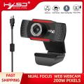HXSJ 720P HD Webcam Camera for Laptop Vlogging Net Class Rotating PC Computer Camera With Calling Noise Canceling Mic Wecam. 