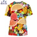 Mamba Top 3D Print Food Candy T Shirt Men Short Sleeve Women Tshirt Romantic Sweet Love Tee Color Chocolate Heart Pattern Design. 