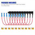 SL 12V Blade Fuse Tap With 5 Amp Low Profile Mini Blade Fuse Automotive Add-a-Circuit Fuse Adapter 10 Pack.
