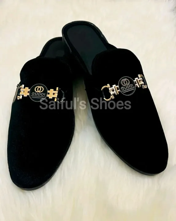 Stylish%20Velvet%20Half%20Shoes%20For%20men%20-%20Image%203