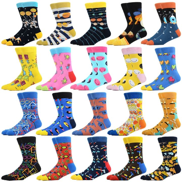 Men's%20Socks%20Cartoon%20Design%20Funny%20Socks%20Universe%20Spe%20Speship%20Stripe%20Socks%20Happy%20Style%20ple%20Sports%20Socks%20Men-(EU(39-46))%20-%20Image%203
