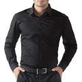 Black Cotton Formal Shirt for Men.