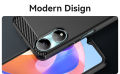 Honor X5 Plus Carbon Fiber Hi Quality Camera Lens Protection Black Color Premium Soft Mobile Back Cover- Black for HONOR X5 Plus.