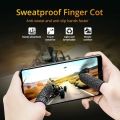 1 Pair ( 2 PCS) PUBG Mobile Finger Sleeves - Silver Fiber - Sweatproof Gloves for PUBG Mobile Gaming - Finger Grip For Gaming - PUBG Finger Gloves - Finger Gloves For Mobile Gaming - PUBG Finger Cover PUBG Finger Grip - Finger Sleeves For Free Fire. 