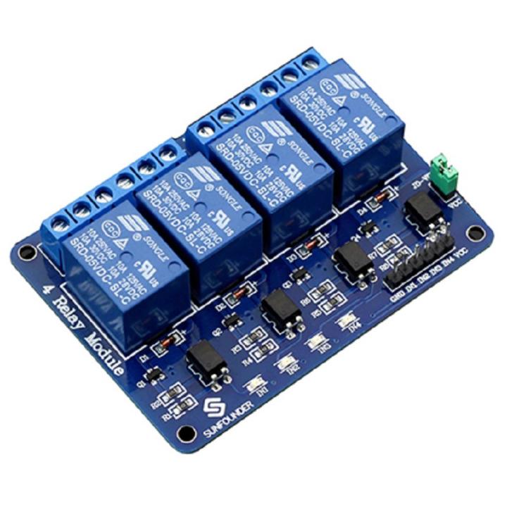Arduino 4 channel relay module 4-channel relay control board with ...