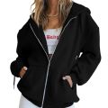 Cute Hoodies Women Teenage Girl Autumn Jacket Oversized Sweatshirt Casual Drawstring Clothing Zipper Y.