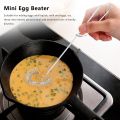 2 Pieces Whisk Egg Small Whisk Whipper Milk and Egg Beater. 