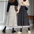 Skirts Women Design High Waist Summer Loose Trendy Elegant Artistic BF A-Line All-match Print Lovely Ins Casual Tender Aesthetic. 
