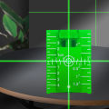 Vertical/Horizontal Laser Level Target Card Red/Green Line Beam Distance Plate Measurement Tools.