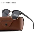 CLASSIC Half Frame Polarized Sunglasses Men Women Half Rimless Mirrored Club Sun Glasses Master Fashion Oculos De Sol UV400. 