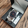 OMYA Waterproof Men's Watch Stainless Steel Strap Calendar Men's Quartz Watch Cross Border Belt Watch Wholesale.