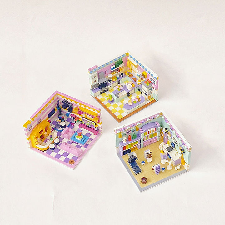 Creative%20Mini%20Room%20Kitchen%20Bedroom%20Building%20Blocks%20City%20Friend%20Play%20House%20Set%20Apartment%20Model%20Assemble%20Bricks%20Girl%20Miniature%20Toy%20KankongAgu%20-%20Image%202