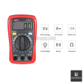UNI-T UT33B+ Digital Multimeter - Voltage - Ampere- Resistance- Auto Backlight Off - Loud Buzzer - Battery Tester.