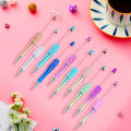 10PCS Creative Glitter Diamond Pen DIY Beaded Pen Wholesale Handmade BeadablePen Ball Pens Student School Office Gift. 