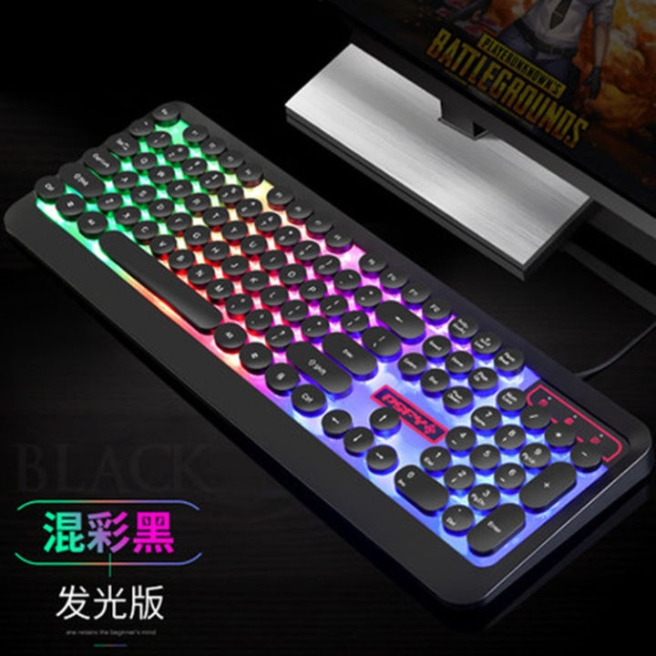 Clearance%20City%20Square%20Circle%20M300%20Gaming%20Keyboard%20104%20Key%20Backlit%20Keyboard%20USB%20Wired%20Round%20Keyboard%20Punk%20Keyboard%20-%20Image%202