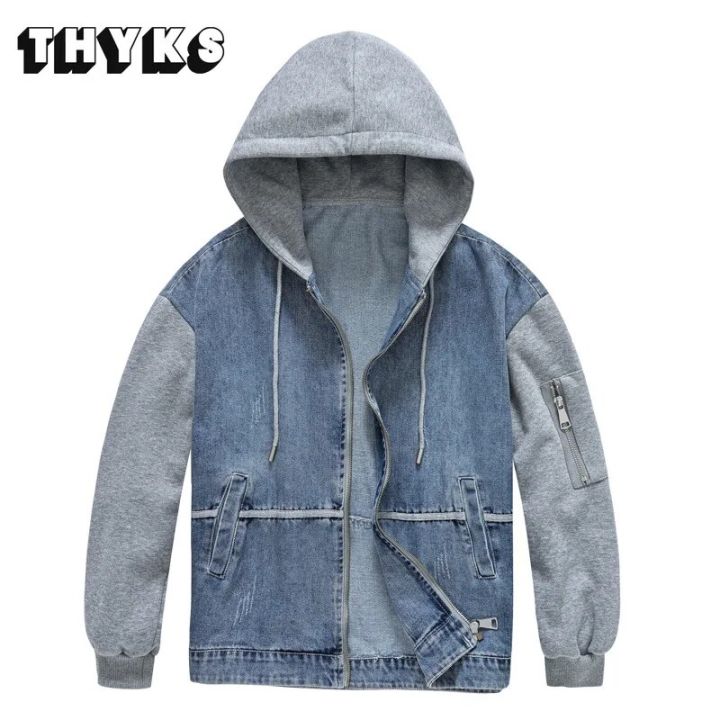 Winter Warm Hoodie Denim Coats Men's Street Casual Cotton Classic Loose Jean Jacket Men Brand Clothes Cowboy Jackets Ropa Hombre