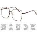 Vintage New Square Metal Frame Glasses Women Fashion Optical Myopia Blocking Eyewear Popular Reading Anti-blue Light Eyeglasses.