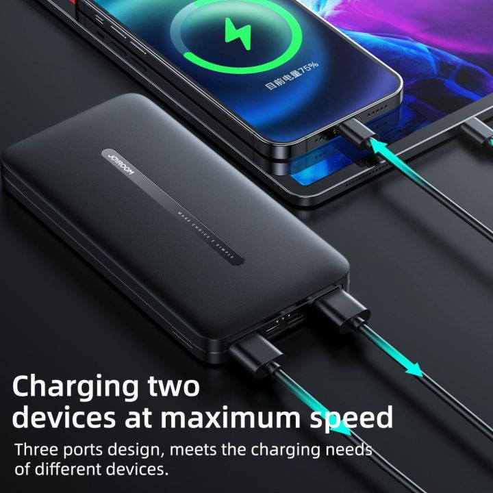 Joyroom%2010000mAh%20Original%20Power%20Bank,%20JR-T012%20Dual%20Port%20USB%20Output%20Power%20Bank%20-%20Black%20&%20White%20-%20Image%202