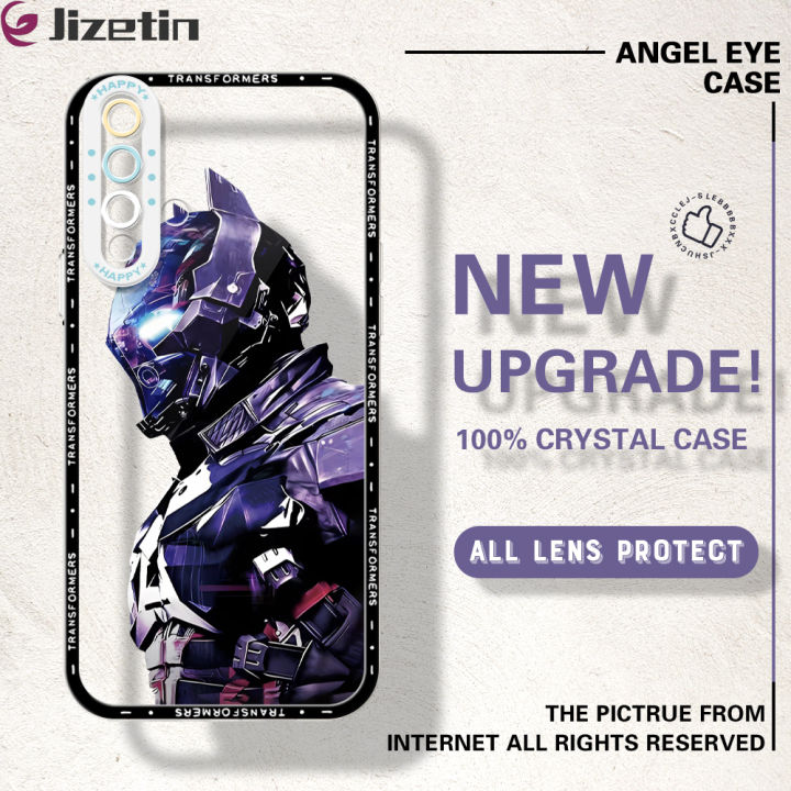 Jizetin for Honor 20 X7b X8b X9b 5G Huawei Y9 2019 Nova 5T Nova 3i 7i 7 SE 6 SE P Smart Plus Back Cover Crystal Transparent Iron Warrior Soft Full Camera Cover Protection Phone Cases