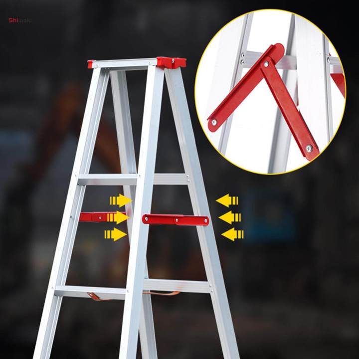 Folding Step Ladder Reinforced Tie Rod Metal Fixed Support Hinge ...